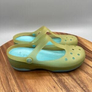 Crocs Carlie Mary Clogs Womens Size 8 Jelly Casual Slingback Sandals